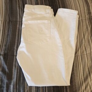 D77 Lucky Brand White Skinny Jeans Womens Size 8 29 Mid Rise Denim